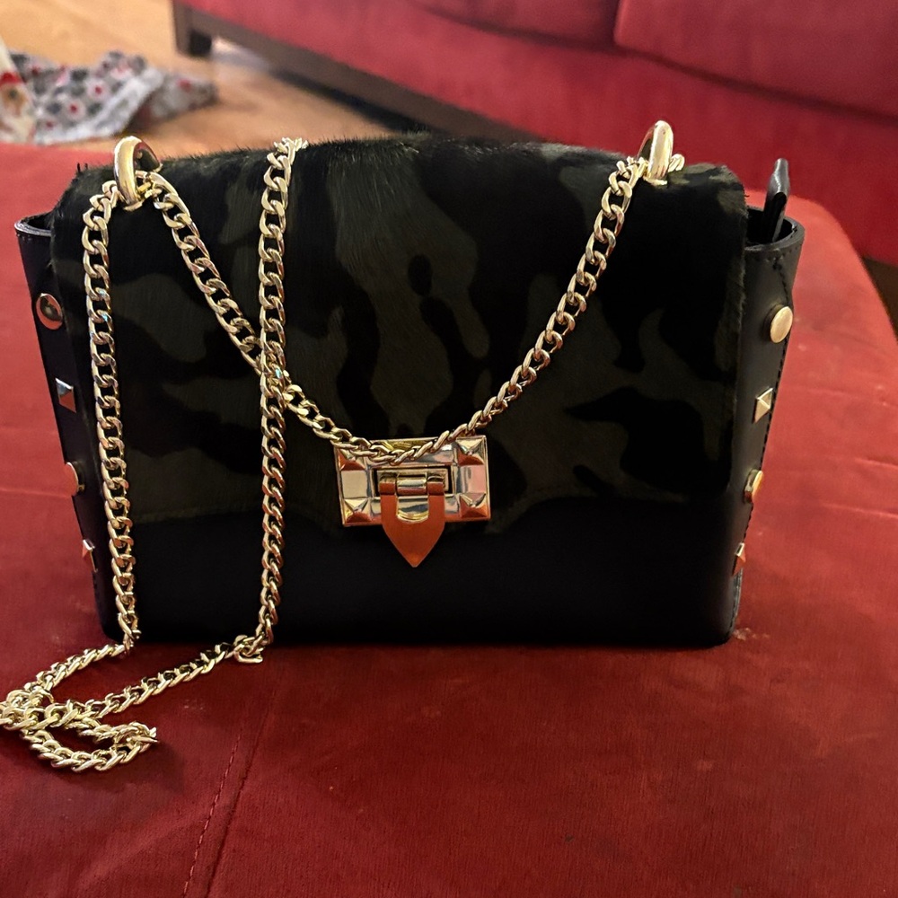 Camouflage Chain Shoulder Bag